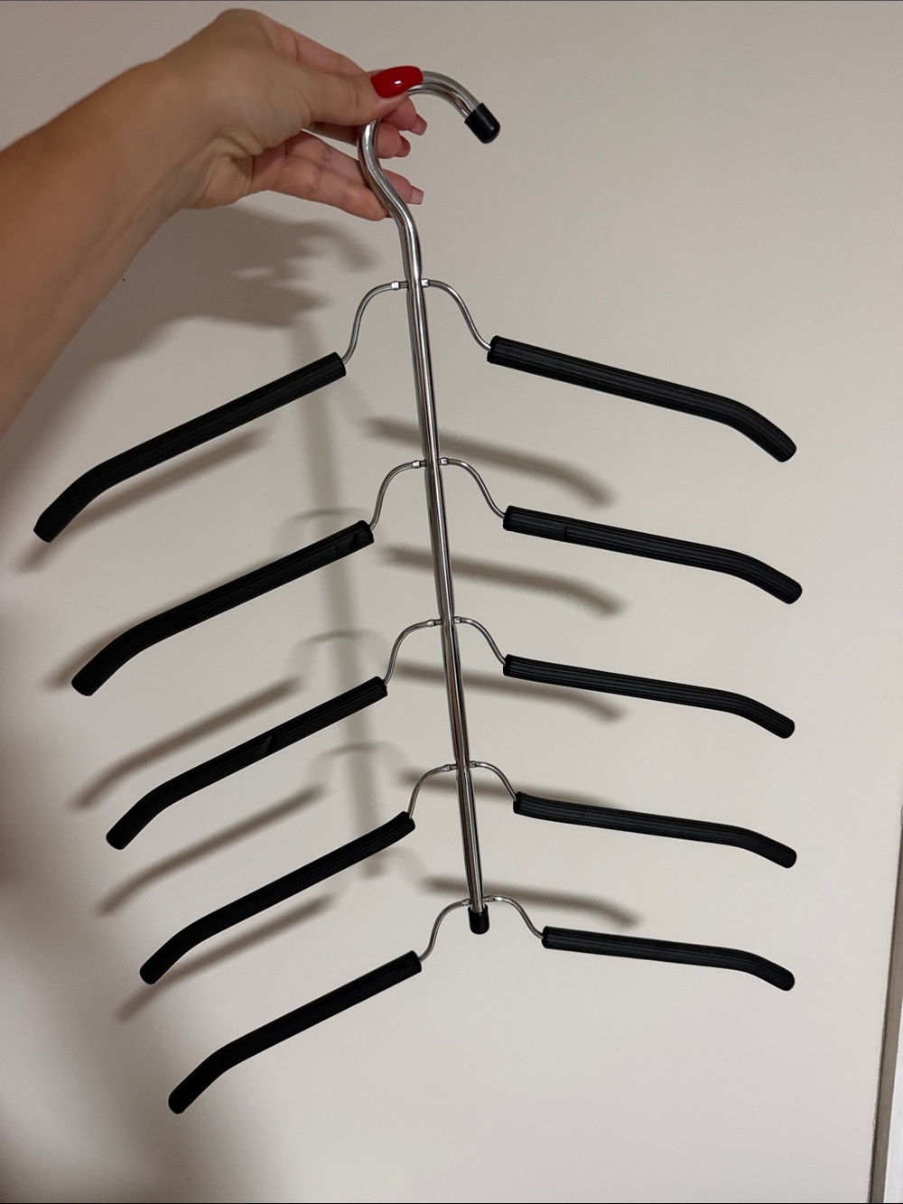 Hanger space saving five tier 2 pack